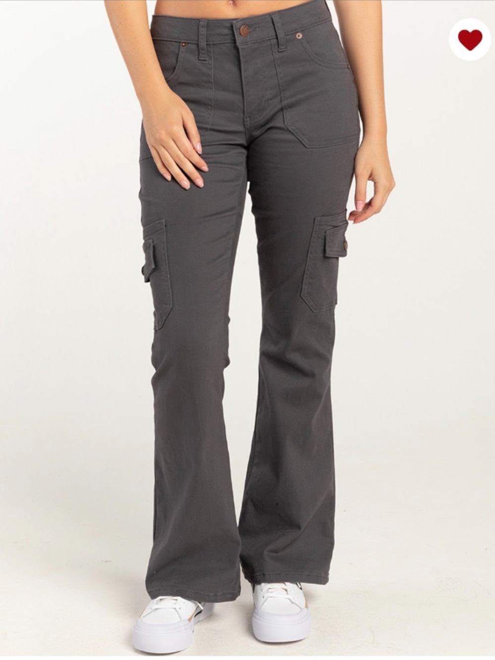 RSQ Low-Rise Cargo Flare Pants